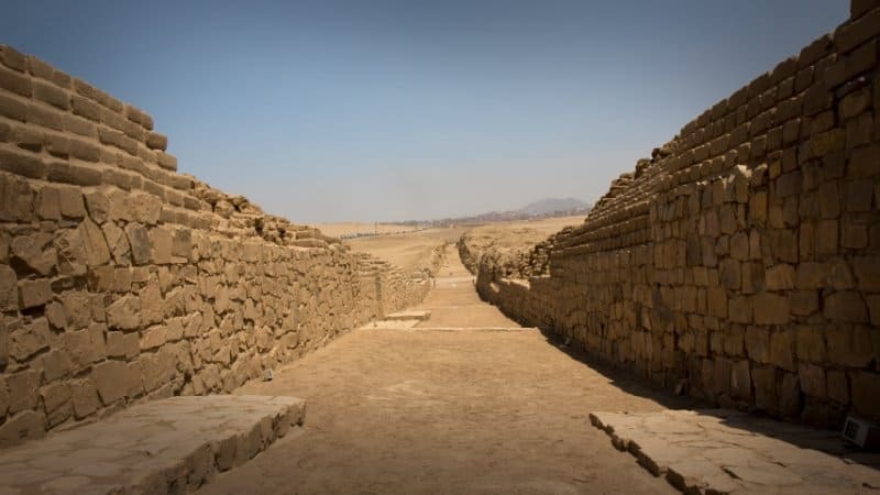 Pachacaman archaeological site on the Peruvian coast