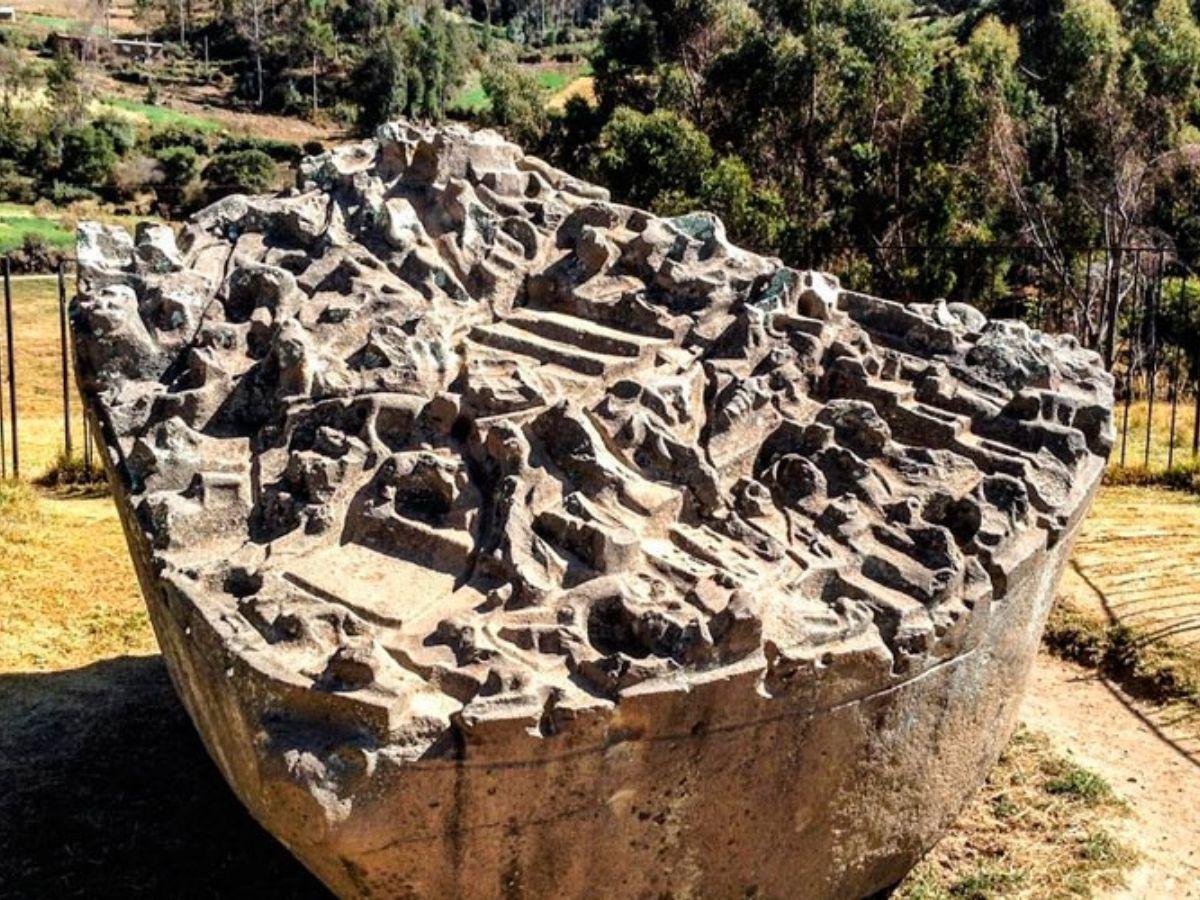 The Sayhuite Stone, a three-dimensional map found in an Inca site